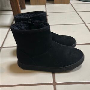 Kids Black Winter Boots